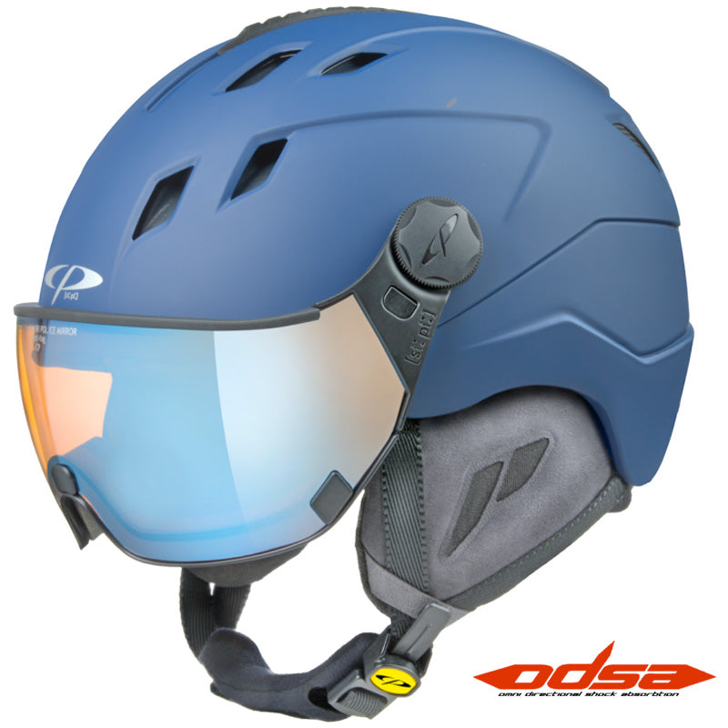 CP Corao plus maritime blue Visor Ski Helmet #403