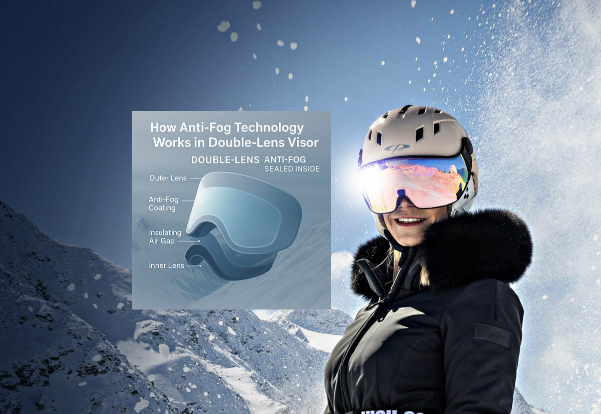 How anti fog coatings work on ski helmet visors