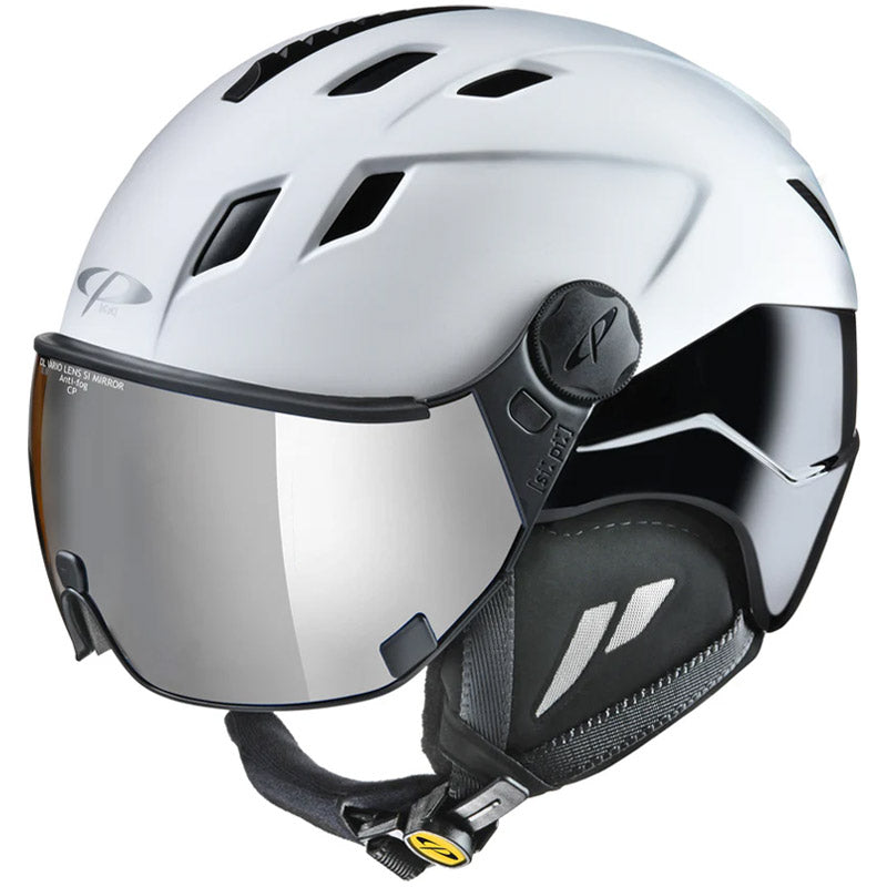 CP Corao 421 White Ski Helmet With Visor For Women