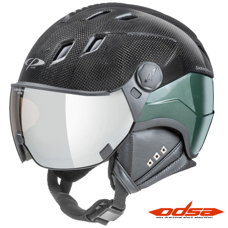 CP Corao+ carbon visor ski helmet 436 green