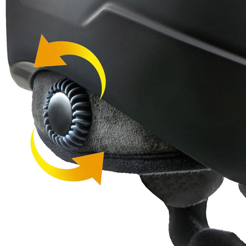 CP Size adjusting dial on the Camurai visor ski helmet