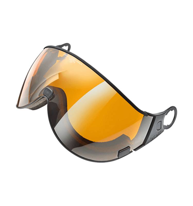 orange silver mirros ski helmet visor