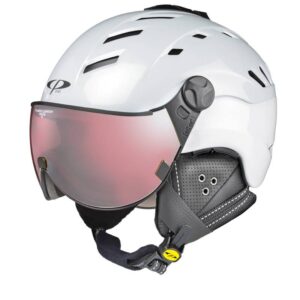 Polarized clear vision all in one ski helmet