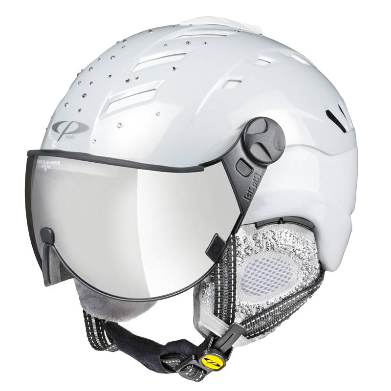 ladies ski helmet with visor