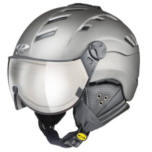 silver visor ski helmet