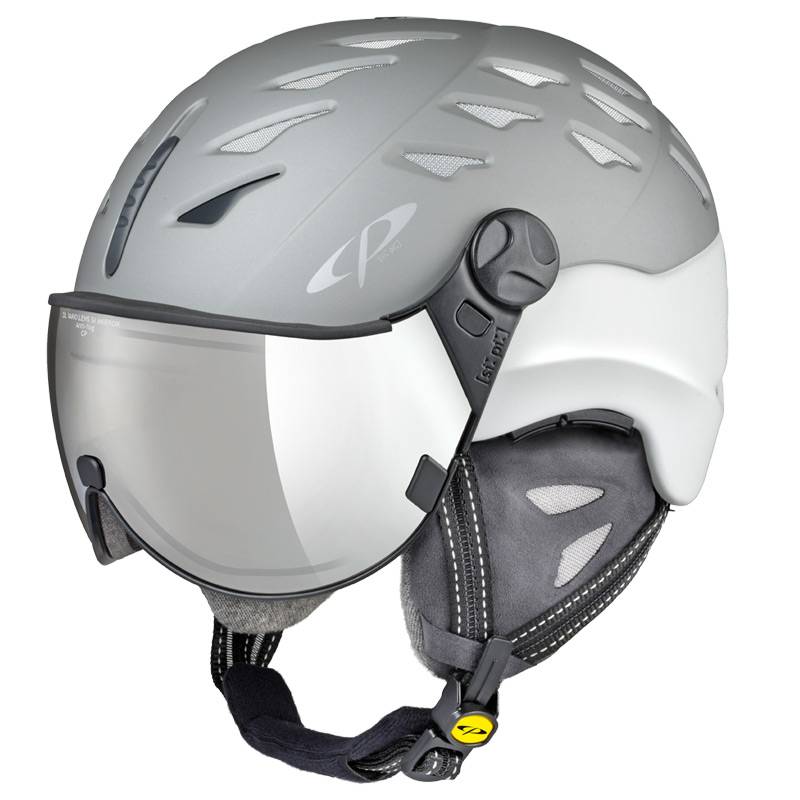 cuma ski helmet with visor gray