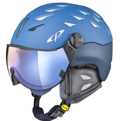 cuma blue visor ski helmet