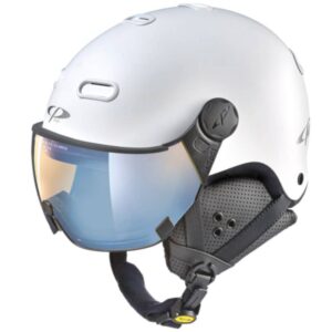 carachillo white visor ski helmet 78326
