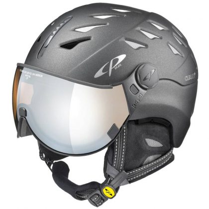 cp cuma cashmere 30115 graphite visor ski helmet silver visor