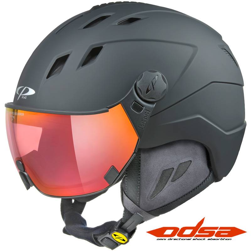 CP Coroa Black Visor Ski Helmet 402 28