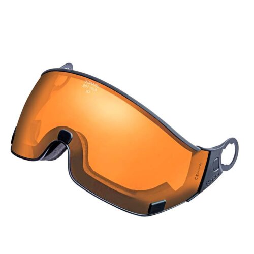 orange visor ski helmet lens