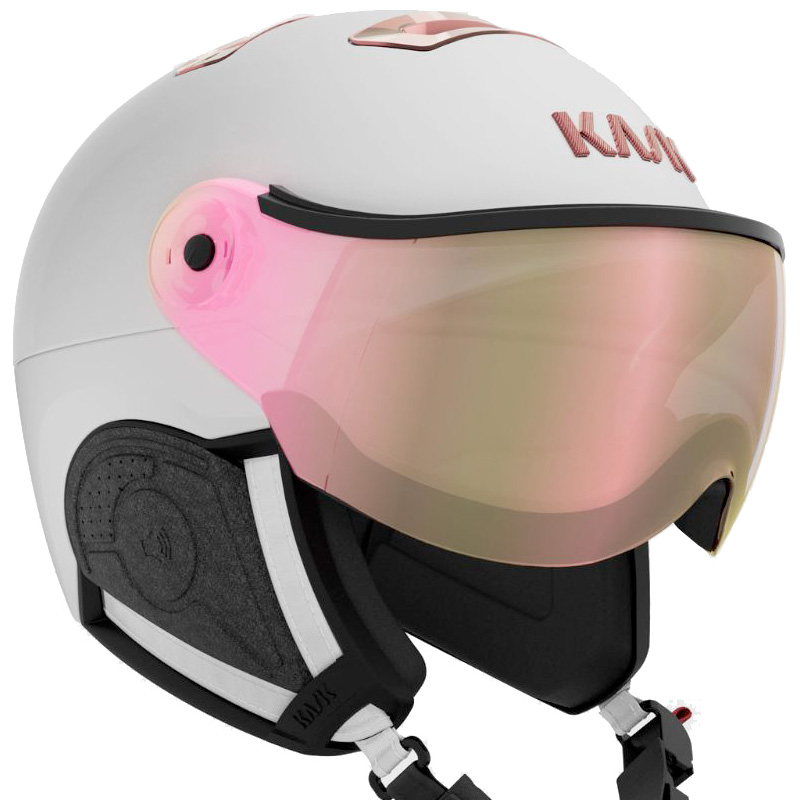 Kask Chrome Visor Ski Helmet in White