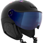 Kask Visor Ski Helmet Chrome Black Rainbow With Iridium Mirror Visor