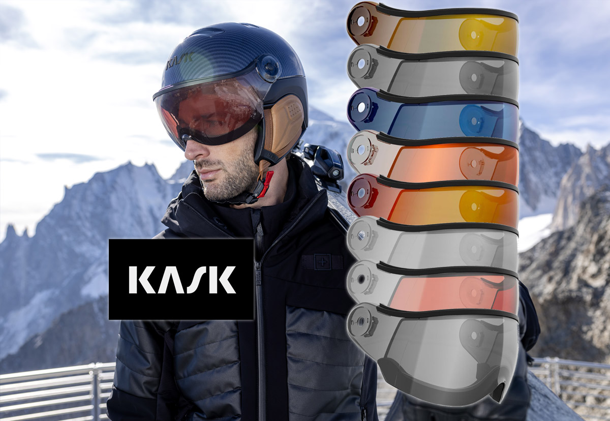 Collection of visors for Kask Visor Ski Helmets